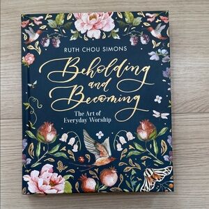 Beholding and Becoming Book with Floral Design